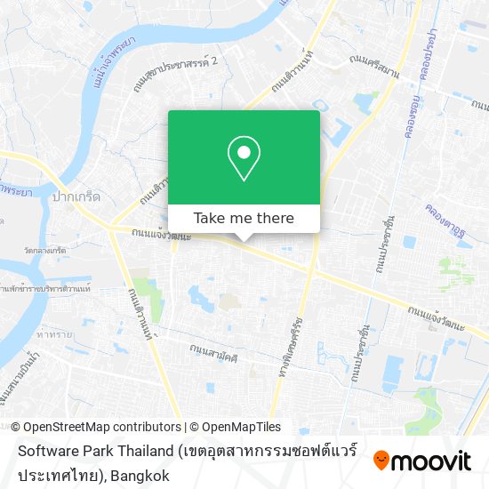 Software Park Thailand (เขตอุตสาหกรรมซอฟต์แวร์ประเทศไทย) map