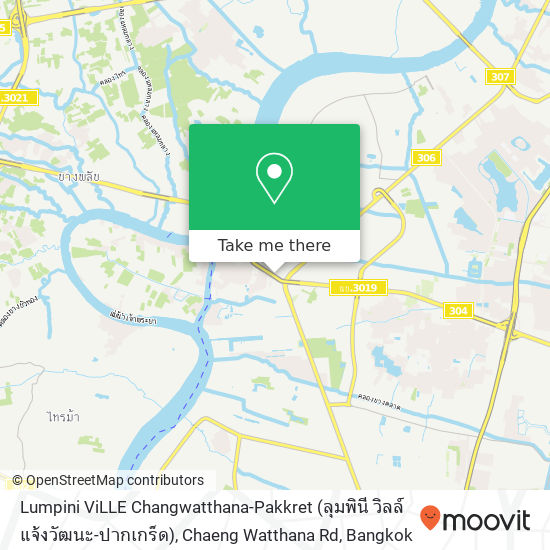 Lumpini ViLLE Changwatthana-Pakkret (ลุมพินี วิลล์ แจ้งวัฒนะ-ปากเกร็ด), Chaeng Watthana Rd map