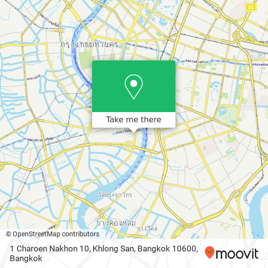 1 Charoen Nakhon 10, Khlong San, Bangkok 10600 map