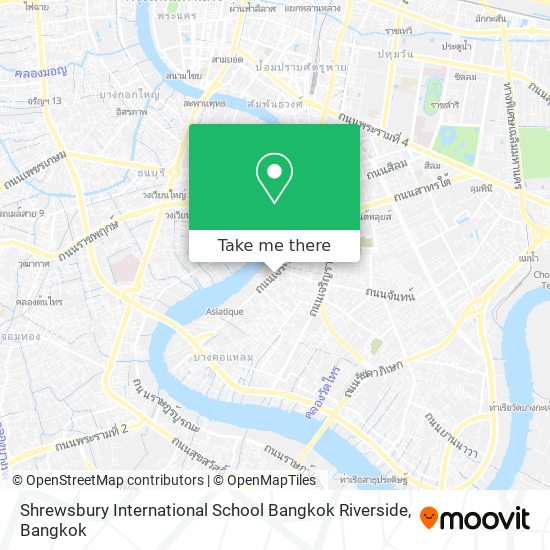 Shrewsbury International School Bangkok Riverside map