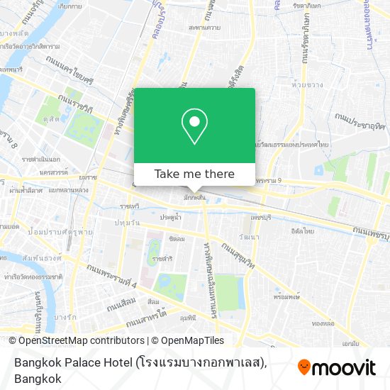 Bangkok Palace Hotel (โรงแรมบางกอกพาเลส) map