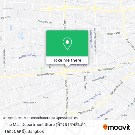 The Mall Department Store (ห้างสรรพสินค้าเดอะมอลล์) map