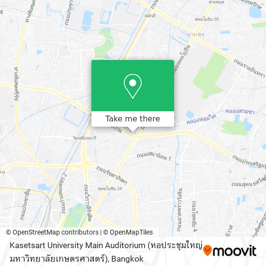 Kasetsart University Main Auditorium (หอประชุมใหญ่มหาวิทยาลัยเกษตรศาสตร์) map