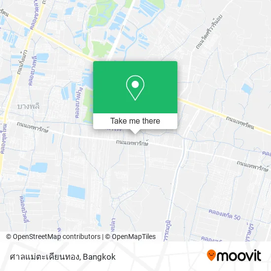 ศาลแม่ตะเคียนทอง map