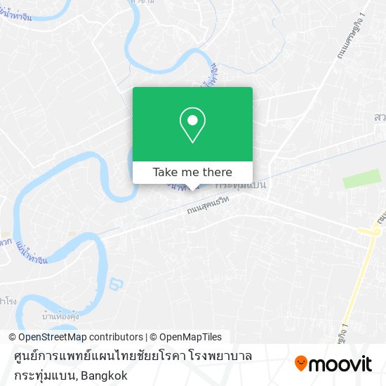 ศูนย์การแพทย์แผนไทยชัยยโรคา โรงพยาบาลกระทุ่มแบน map