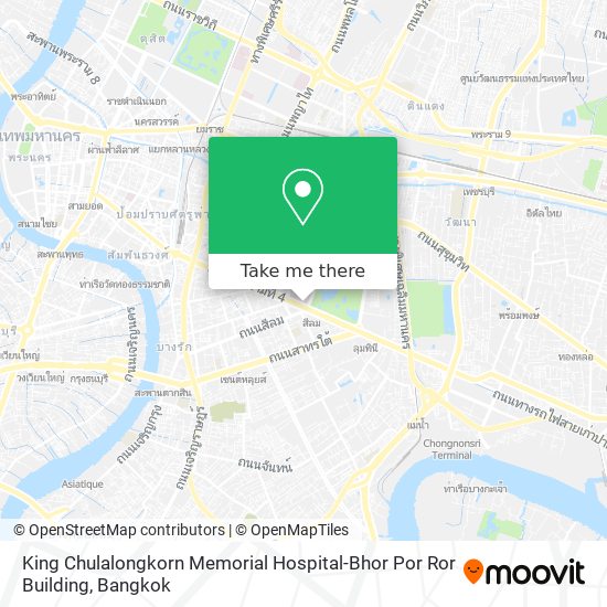 King Chulalongkorn Memorial Hospital-Bhor Por Ror Building map