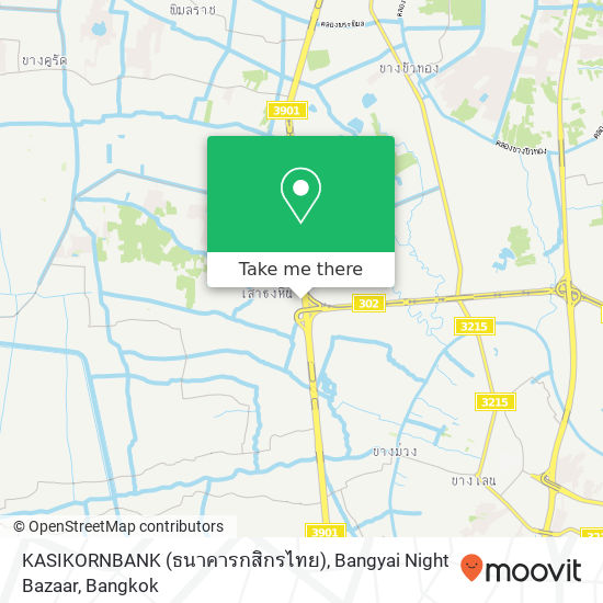 KASIKORNBANK (ธนาคารกสิกรไทย), Bangyai Night Bazaar map