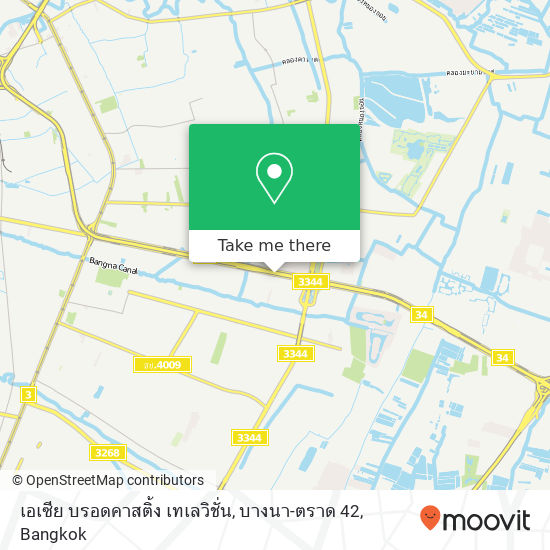 เอเซีย บรอดคาสติ้ง เทเลวิชั่น, บางนา-ตราด 42 map