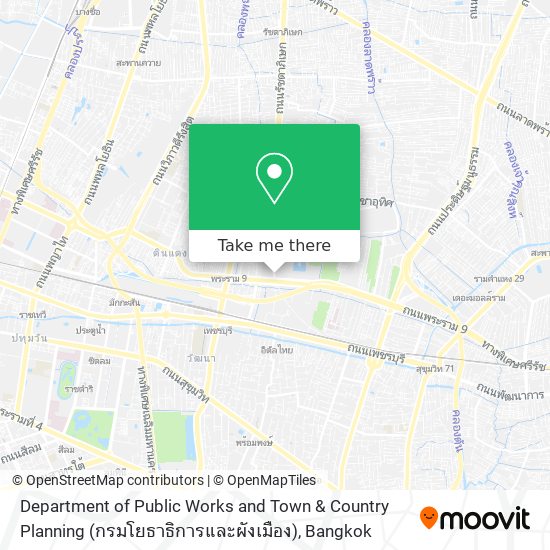 Department of Public Works and Town & Country Planning (กรมโยธาธิการและผังเมือง) map