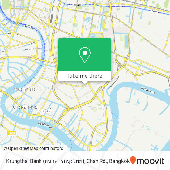 Krungthai Bank (ธนาคารกรุงไทย), Chan Rd. map