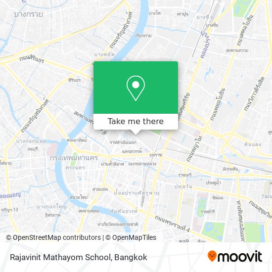 Rajavinit Mathayom School map