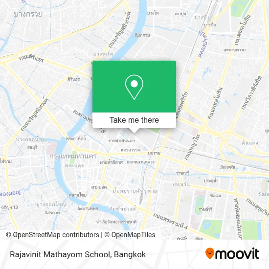 Rajavinit Mathayom School map