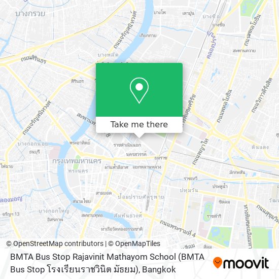 BMTA Bus Stop Rajavinit Mathayom School (BMTA Bus Stop โรงเรียนราชวินิต มัธยม) map