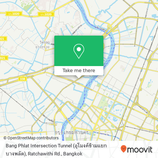 Bang Phlat Intersection Tunnel (อุโมงค์ข้ามแยกบางพลัด), Ratchawithi Rd. map