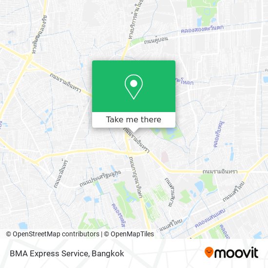 BMA Express Service map