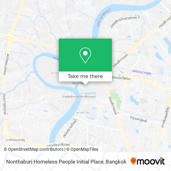 Nonthaburi Homeless People Initial Place map