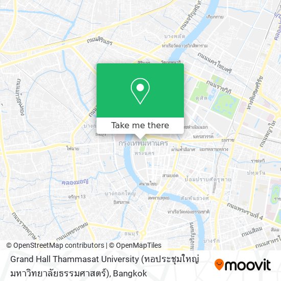 Grand Hall Thammasat University (หอประชุมใหญ่ มหาวิทยาลัยธรรมศาสตร์) map