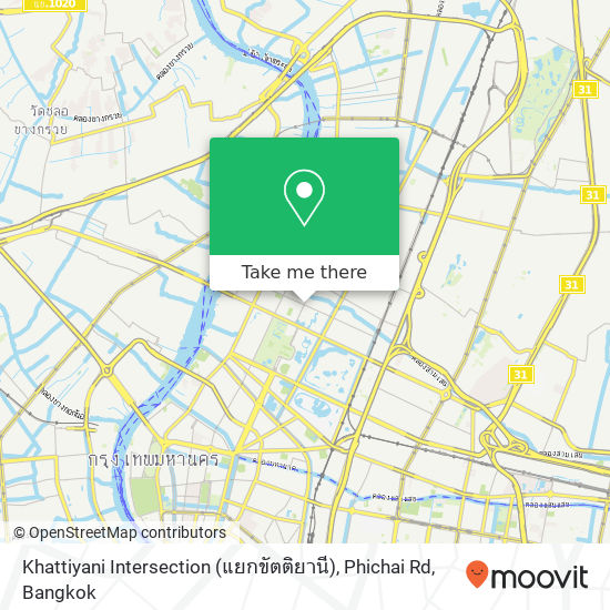 Khattiyani Intersection (แยกขัตติยานี), Phichai Rd map