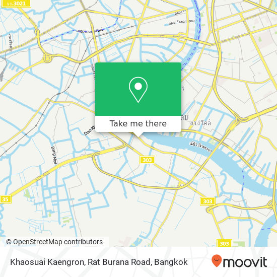 Khaosuai Kaengron, Rat Burana Road map