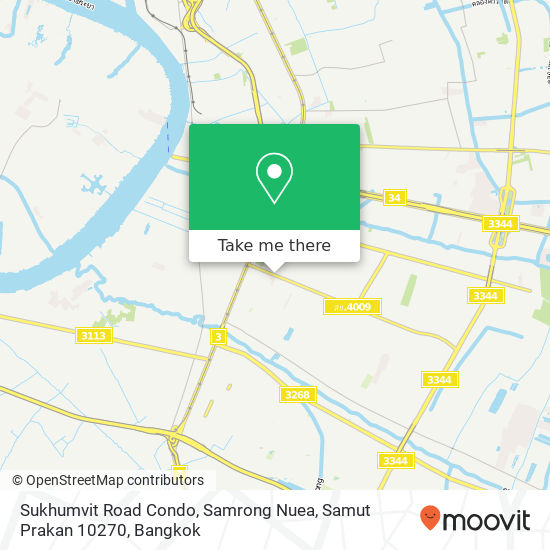 Sukhumvit Road Condo, Samrong Nuea, Samut Prakan 10270 map