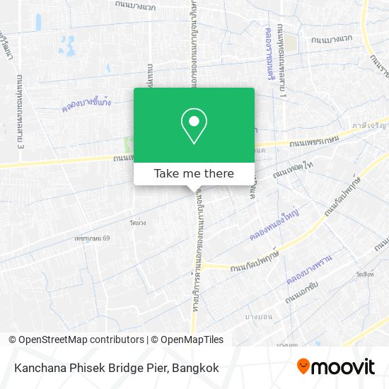 Kanchana Phisek Bridge Pier map