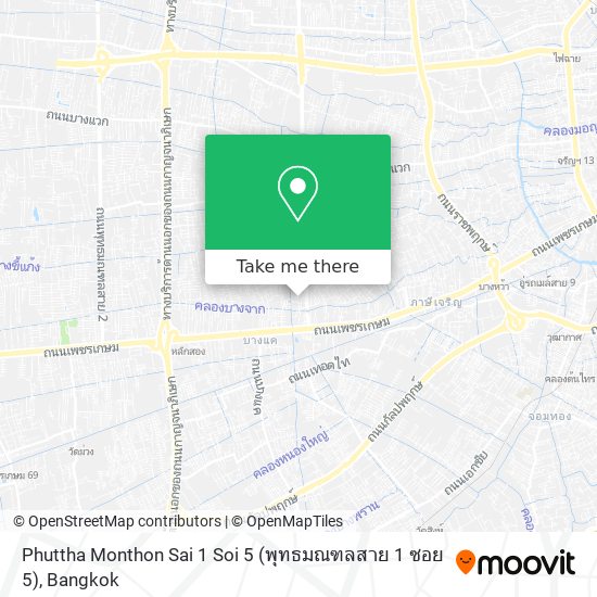 Phuttha Monthon Sai 1 Soi 5 (พุทธมณฑลสาย 1 ซอย 5) map