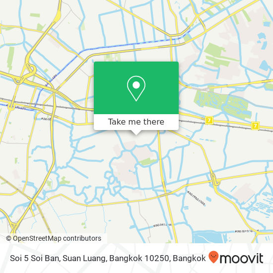 Soi 5 Soi Ban, Suan Luang, Bangkok 10250 map