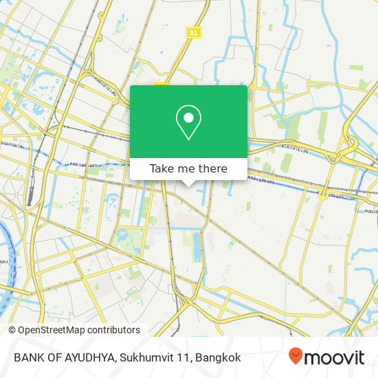 BANK OF AYUDHYA, Sukhumvit 11 map