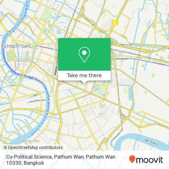 Cu-Political Science, Pathum Wan, Pathum Wan 10330 map