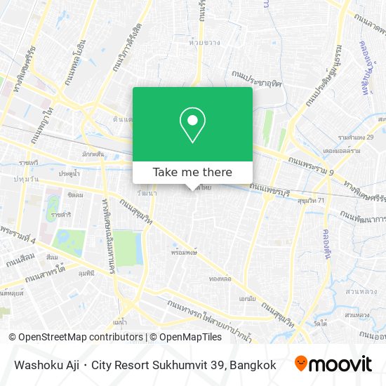 Washoku Aji・City Resort Sukhumvit 39 map