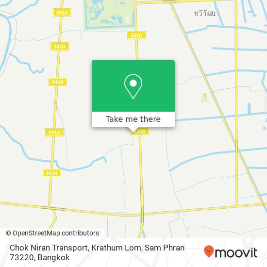 Chok Niran Transport, Krathum Lom, Sam Phran 73220 map