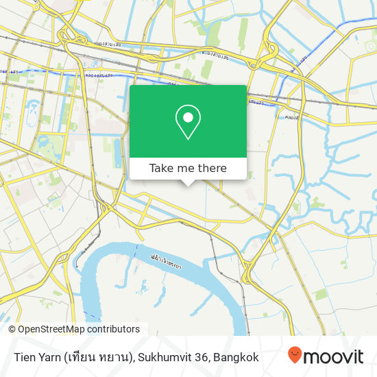 Tien Yarn (เทียน หยาน), Sukhumvit 36 map