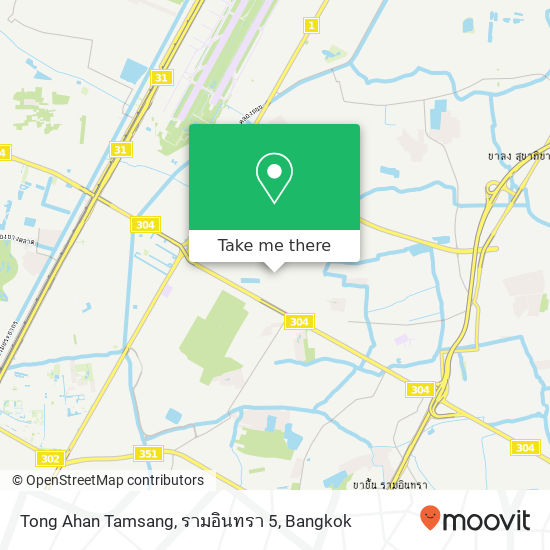 Tong Ahan Tamsang, รามอินทรา 5 map