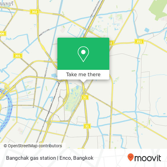 Bangchak gas station | Enco map