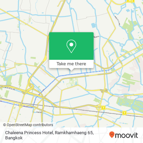 Chaleena Princess Hotel, Ramkhamhaeng 65 map