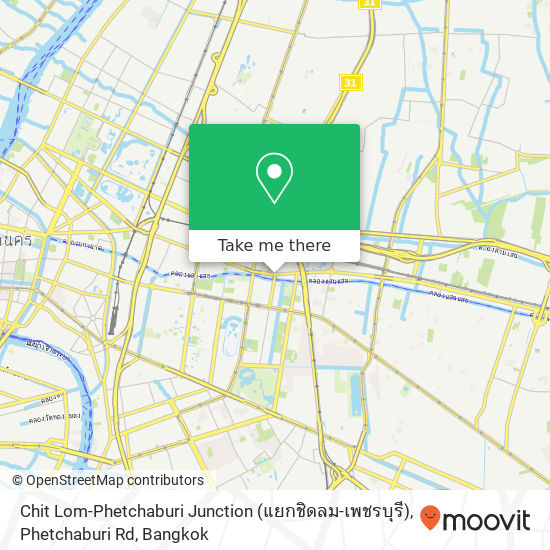 Chit Lom-Phetchaburi Junction (แยกชิดลม-เพชรบุรี), Phetchaburi Rd map