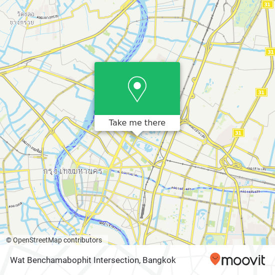 Wat Benchamabophit Intersection map