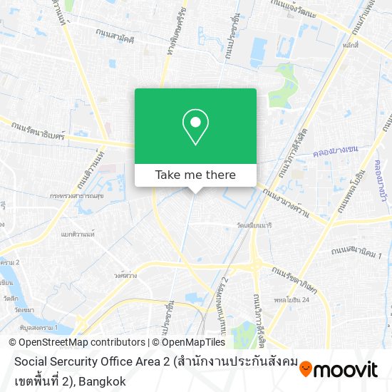 Social Sercurity Office Area 2 (สำนักงานประกันสังคม เขตพื้นที่ 2) map