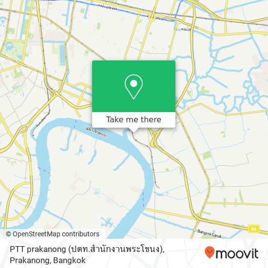 PTT prakanong (ปตท.สำนักงานพระโขนง), Prakanong map