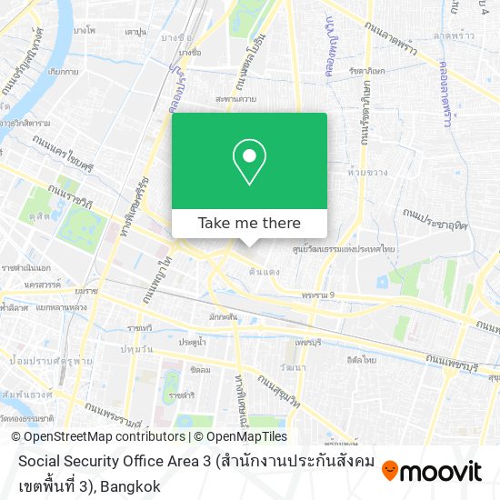 Social Security Office Area 3 (สำนักงานประกันสังคม เขตพื้นที่ 3) map
