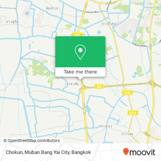 Chokun, Muban Bang Yai City map