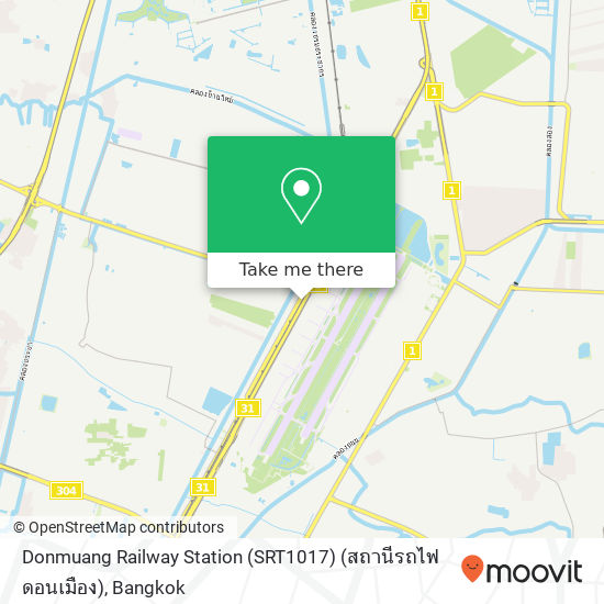 Donmuang Railway Station (SRT1017) (สถานีรถไฟดอนเมือง) map