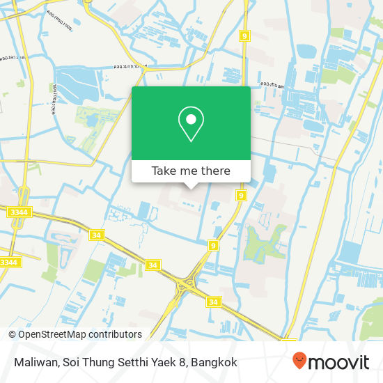 Maliwan, Soi Thung Setthi Yaek 8 map