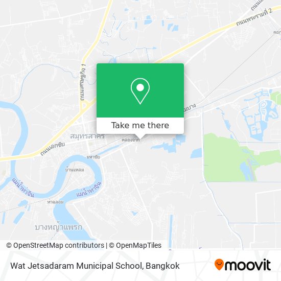 Wat Jetsadaram Municipal School map