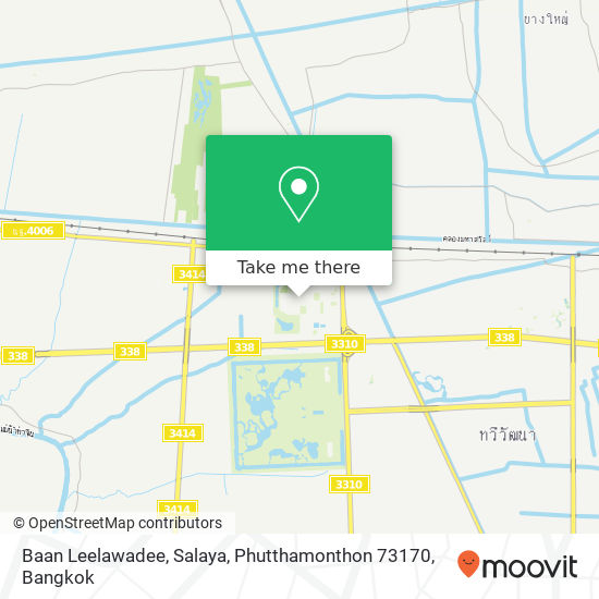 Baan Leelawadee, Salaya, Phutthamonthon 73170 map