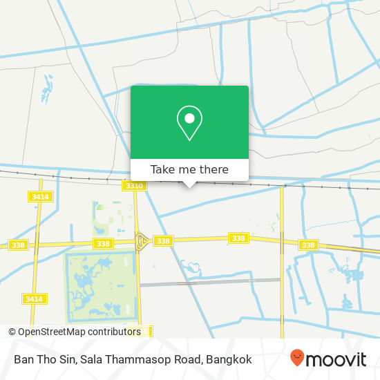 Ban Tho Sin, Sala Thammasop Road map