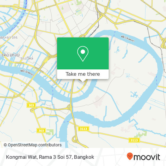 Kongmai Wat, Rama 3 Soi 57 map