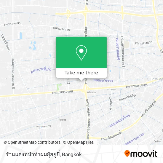 ร้านแต่งหน้าทำผมยุ้ยยู่ยี่ map
