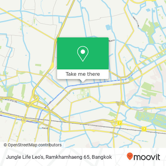 Jungle Life Leo's, Ramkhamhaeng 65 map