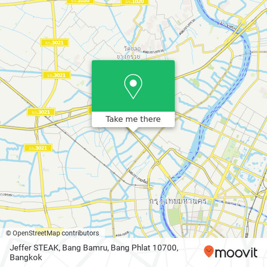 Jeffer STEAK, Bang Bamru, Bang Phlat 10700 map